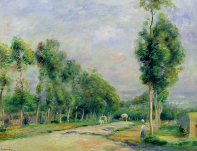 The Road to Versailles at Louveciennes by Pierre Auguste Renoir
